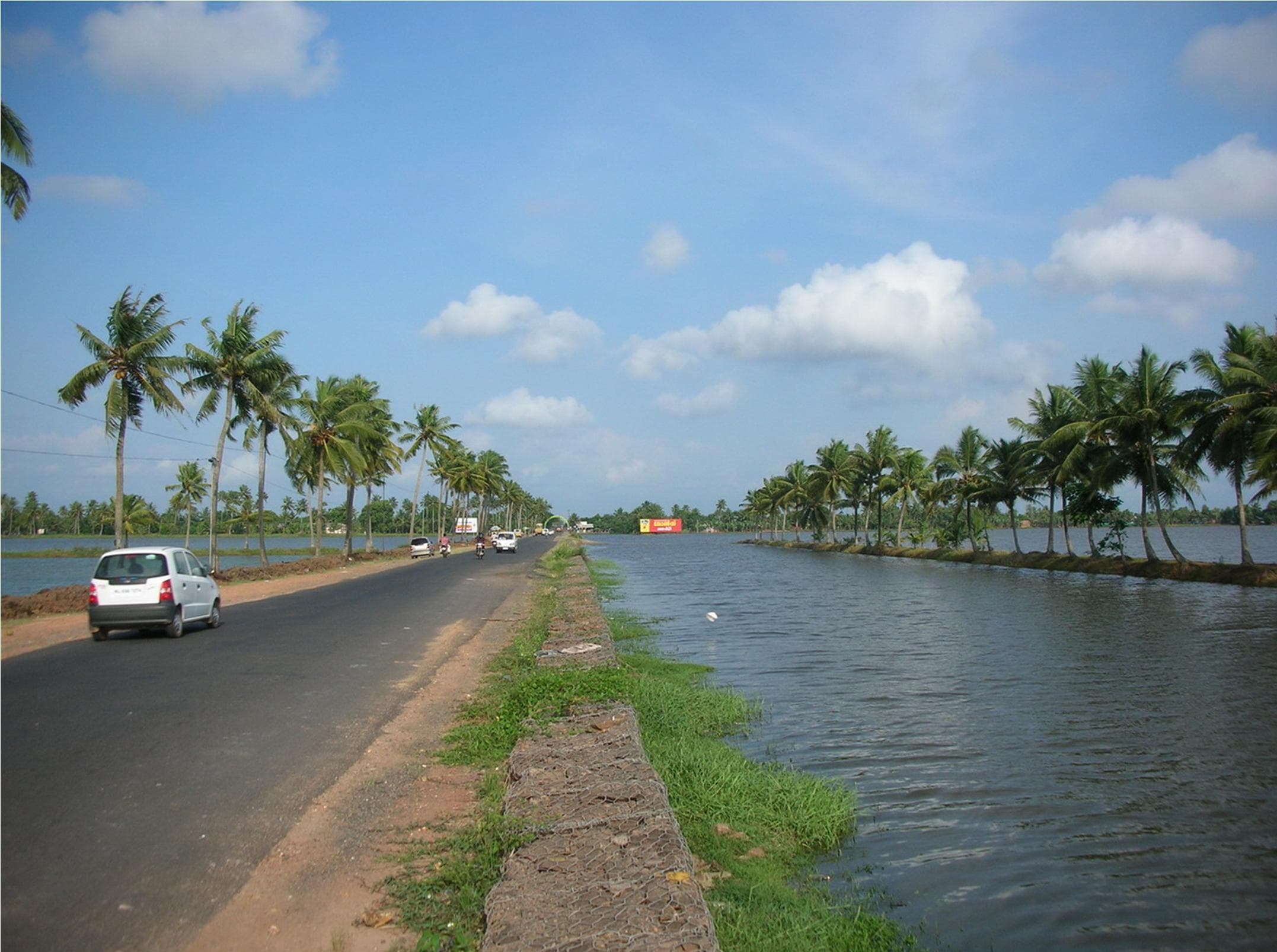 Backwaters next to the main road