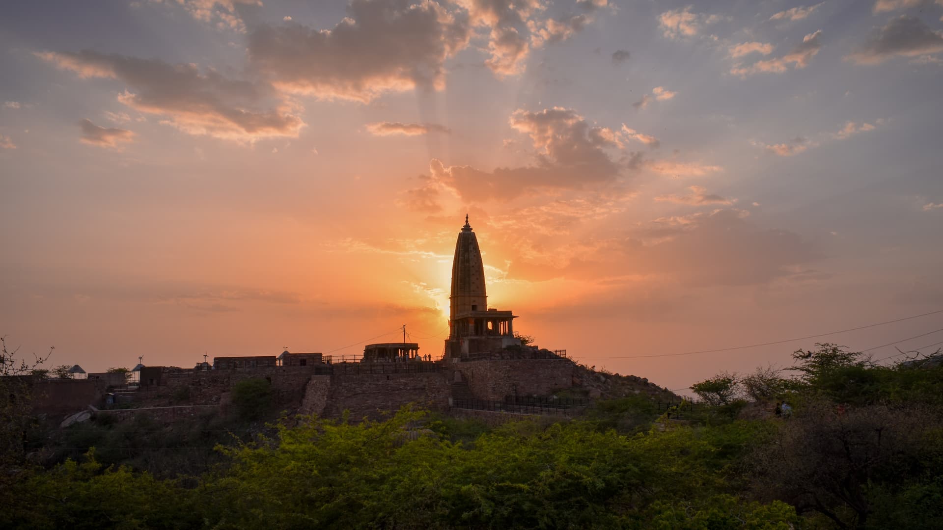 Harshnath temple Sunset