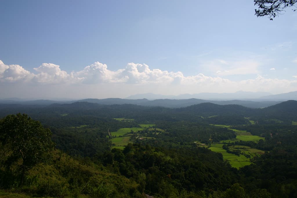 Raja seat viewpoint in Coorg