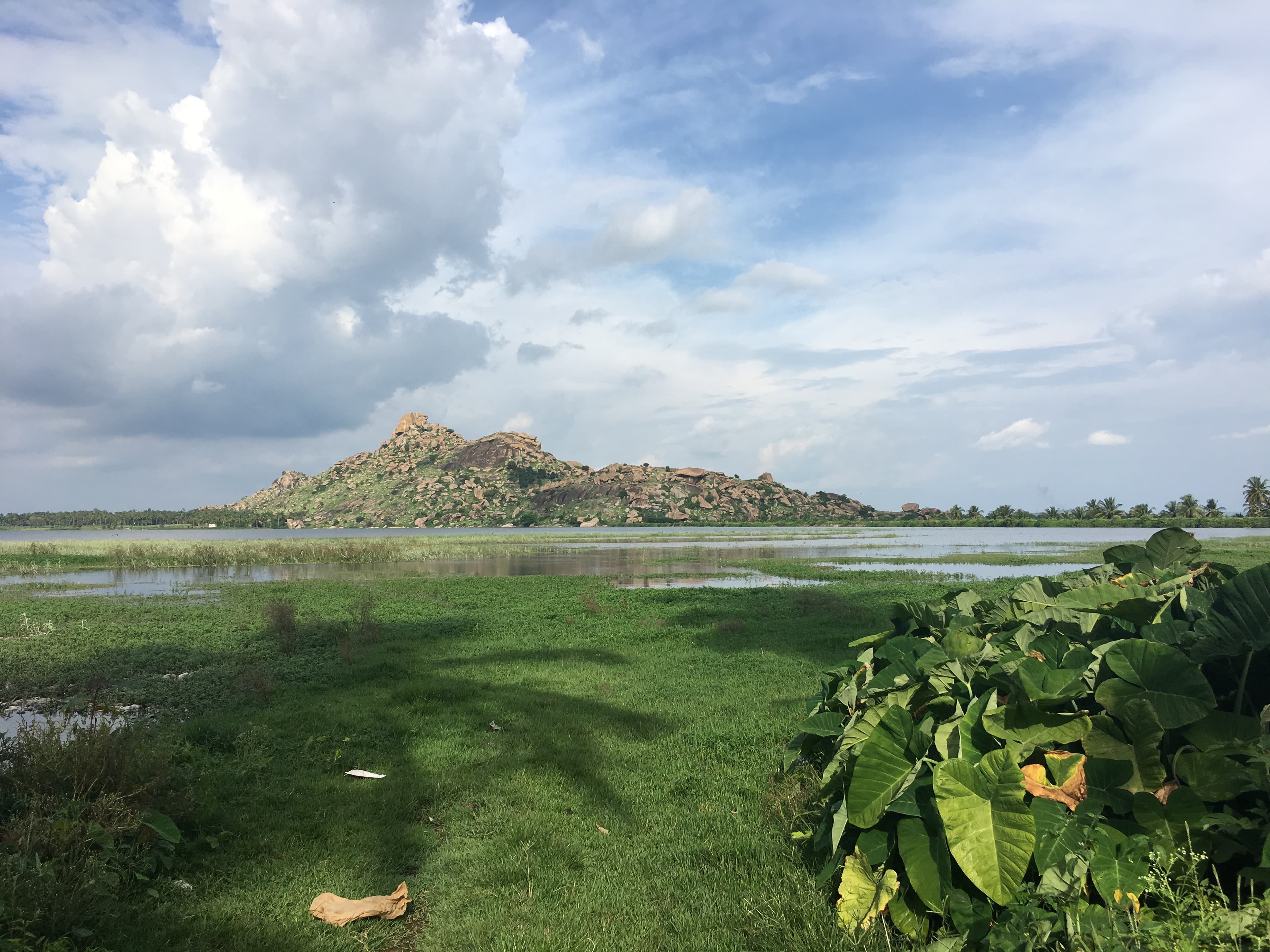 Lake surrounding Kunti Betta