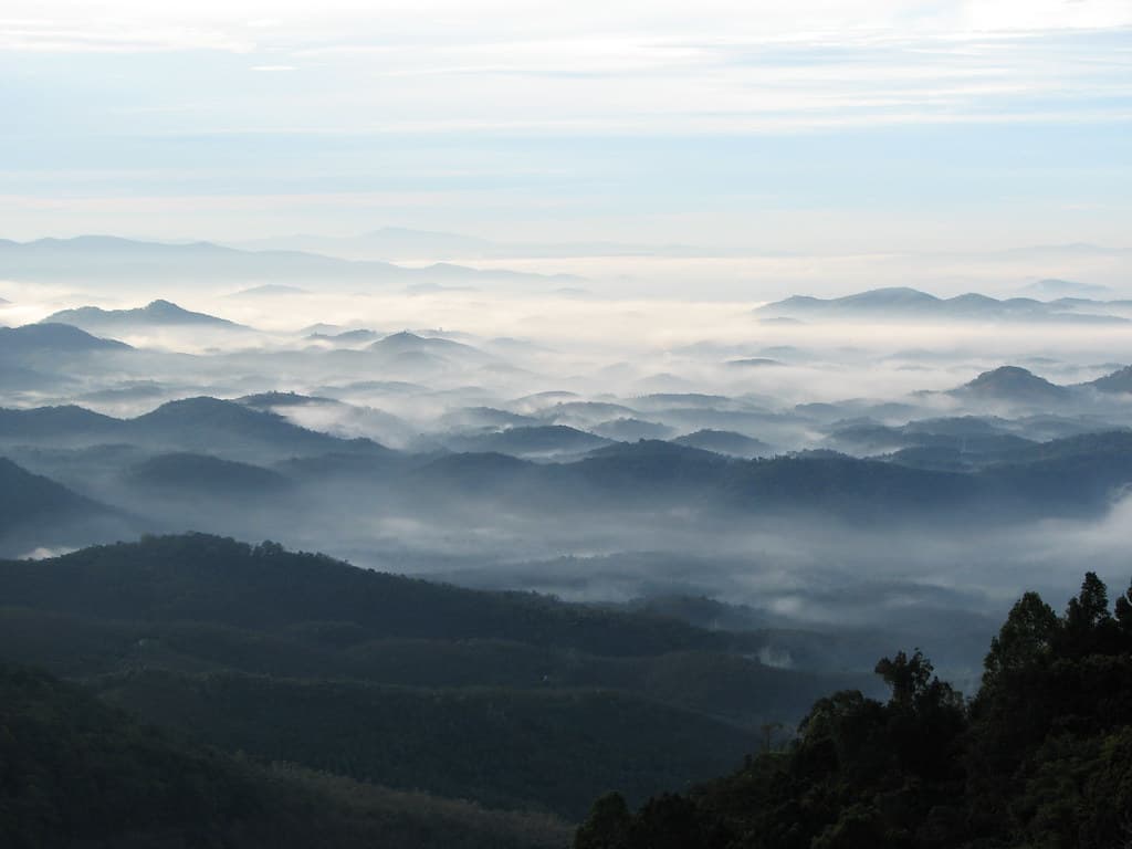 Mountain view from Wayanad hills