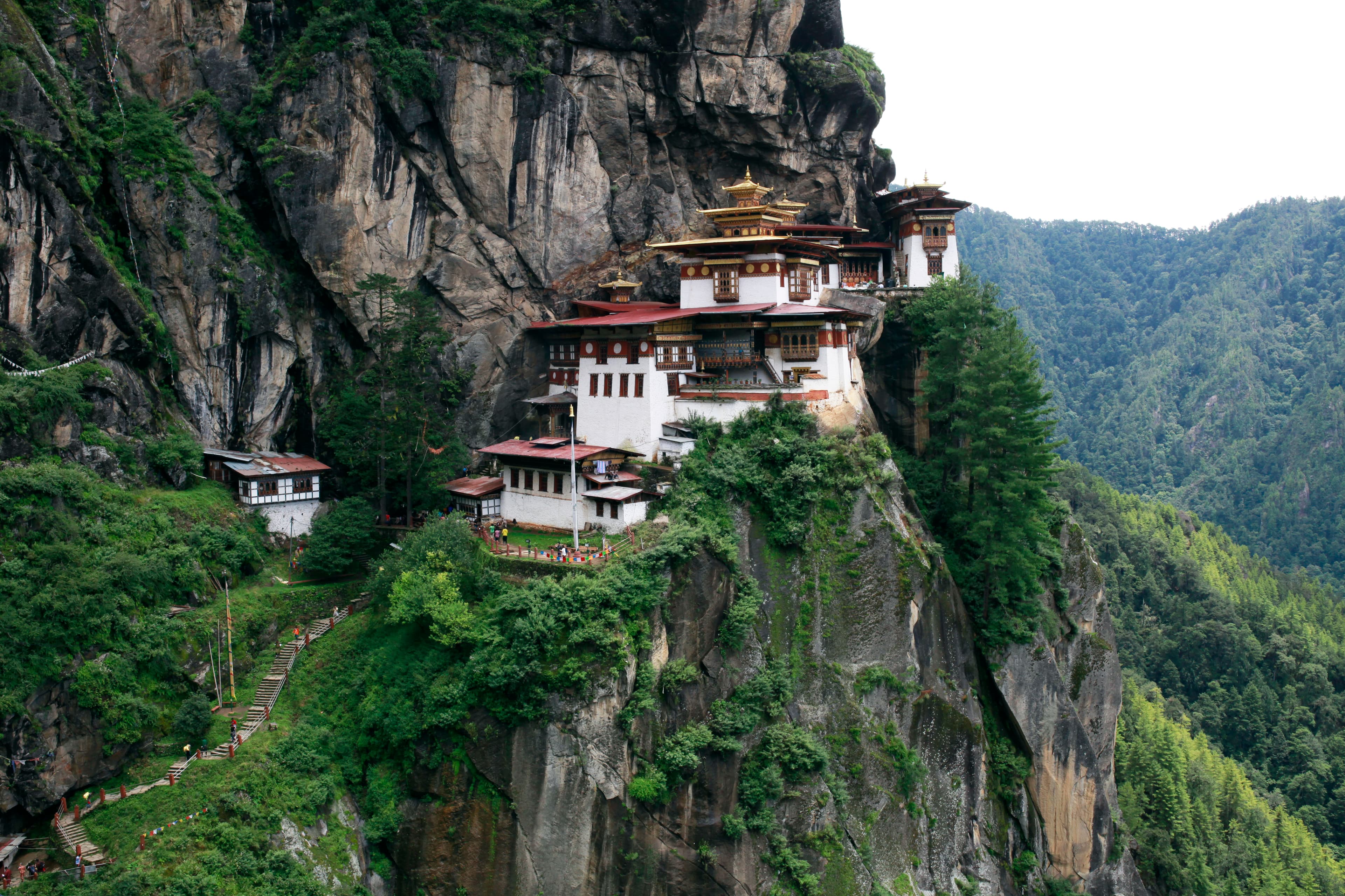 Hill stays view in Bhutan