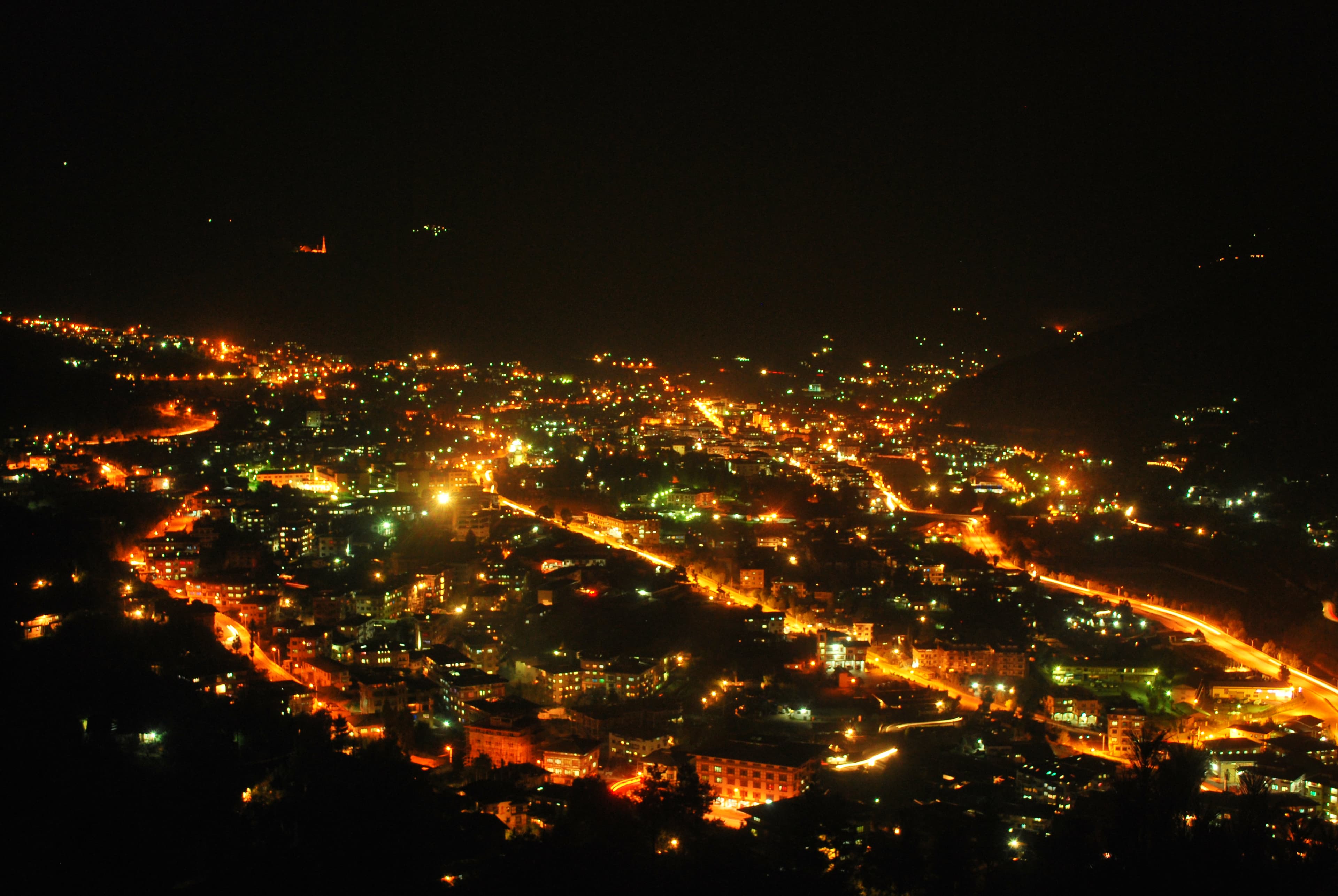 Night view of Thumphu city