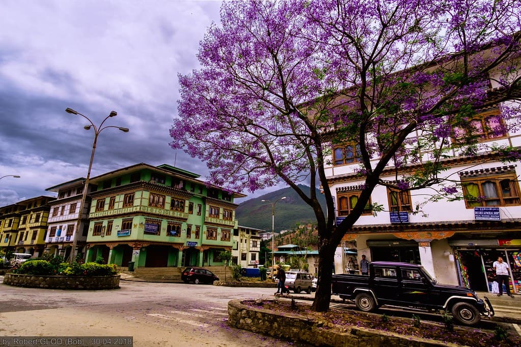 Wangdue district in Bhutan