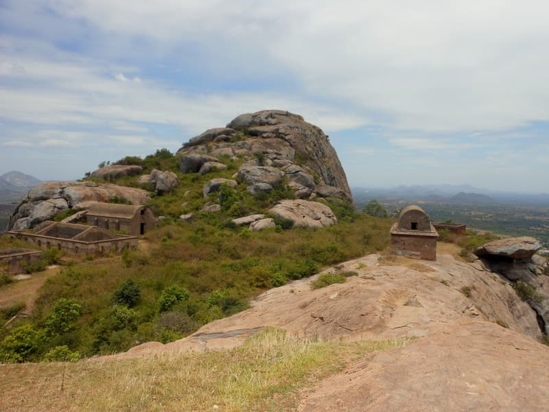 View of Rayakottai Fort Trek Summit