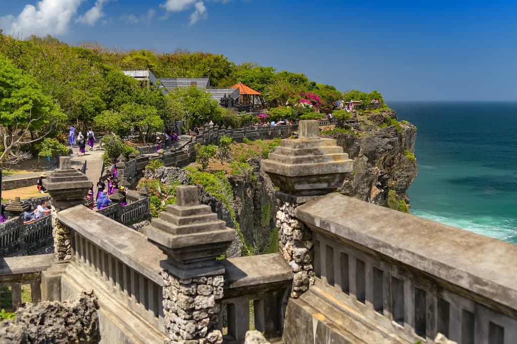 Uluwatu Temple drone view