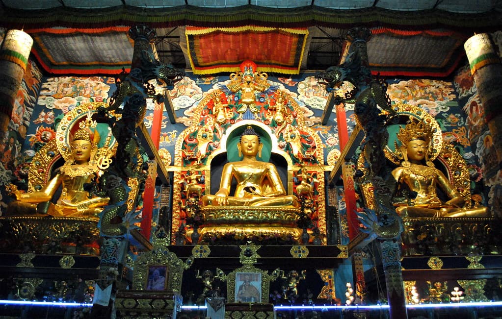 Golden temple in Kushalnagar - Coorg