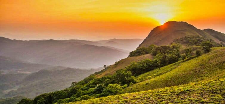 Sunrise view from Chikmagalur