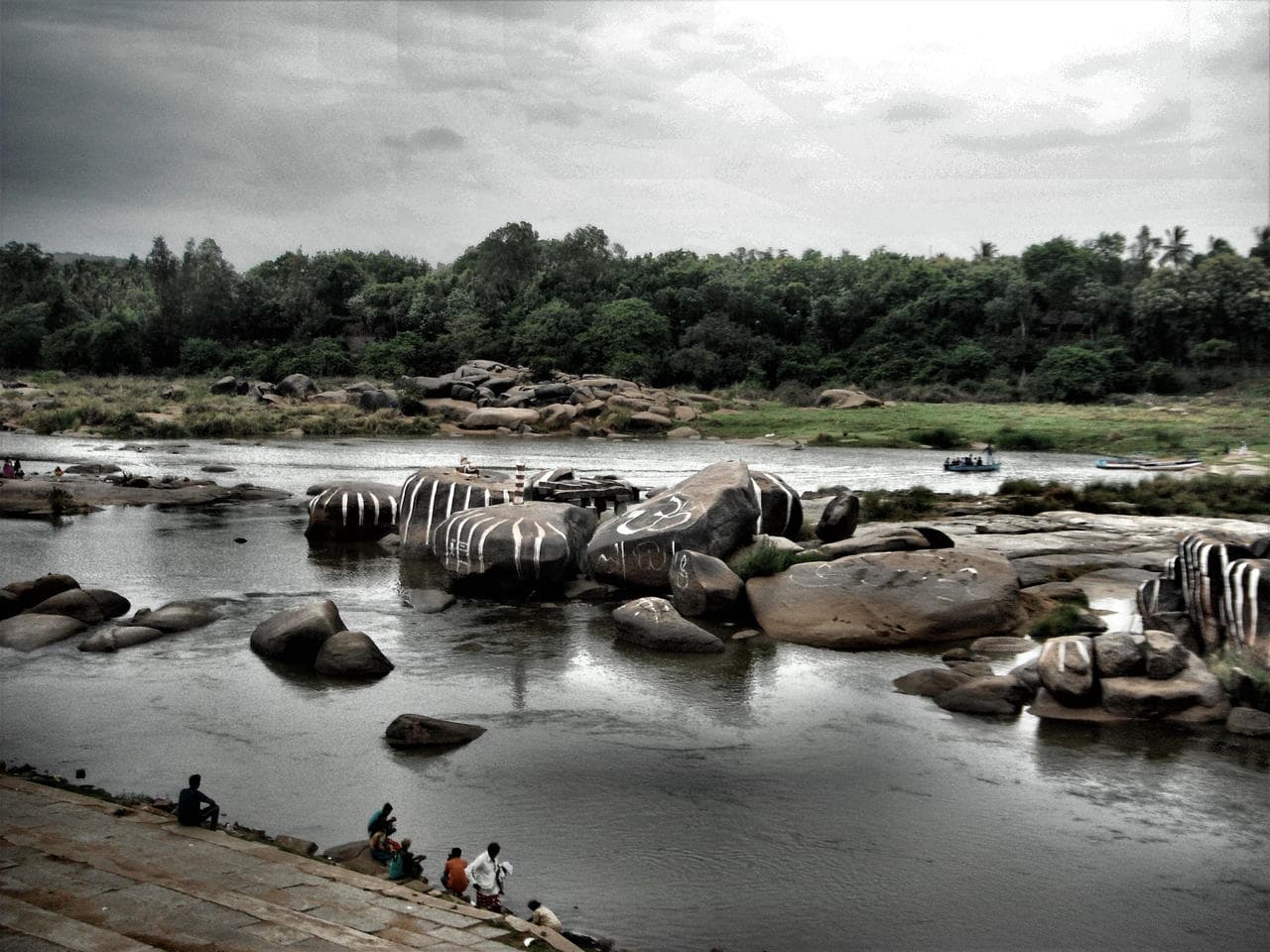 Tungabadhra river flow