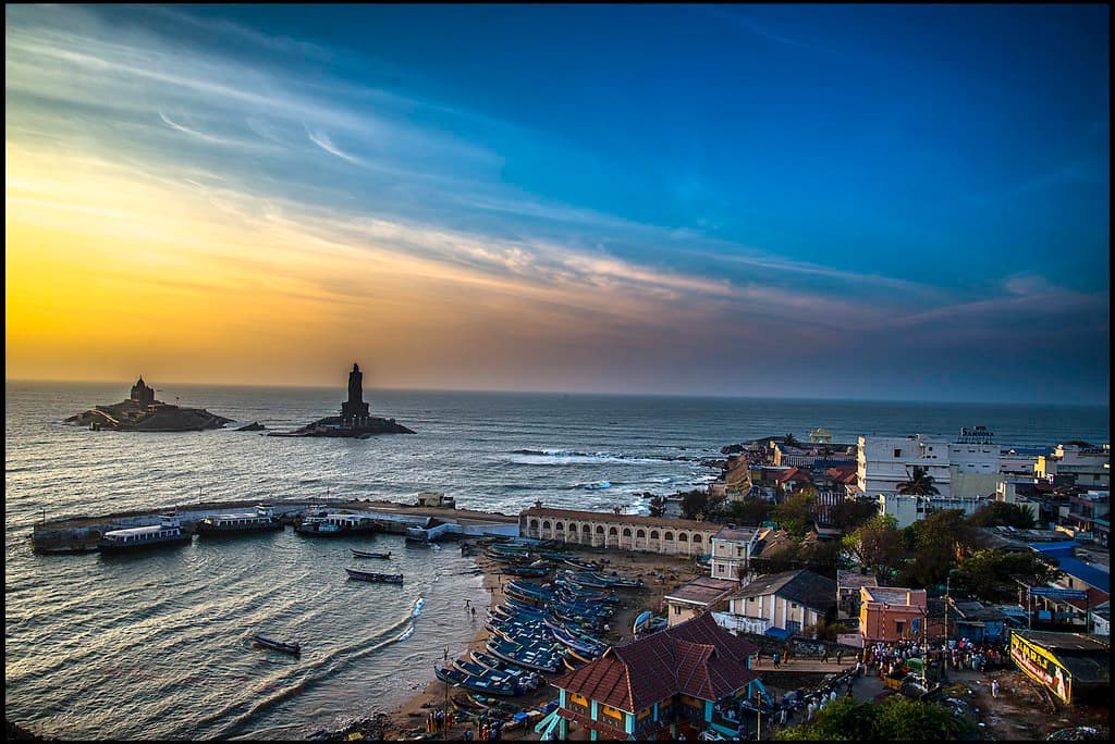 Kanyakumari sun rise view