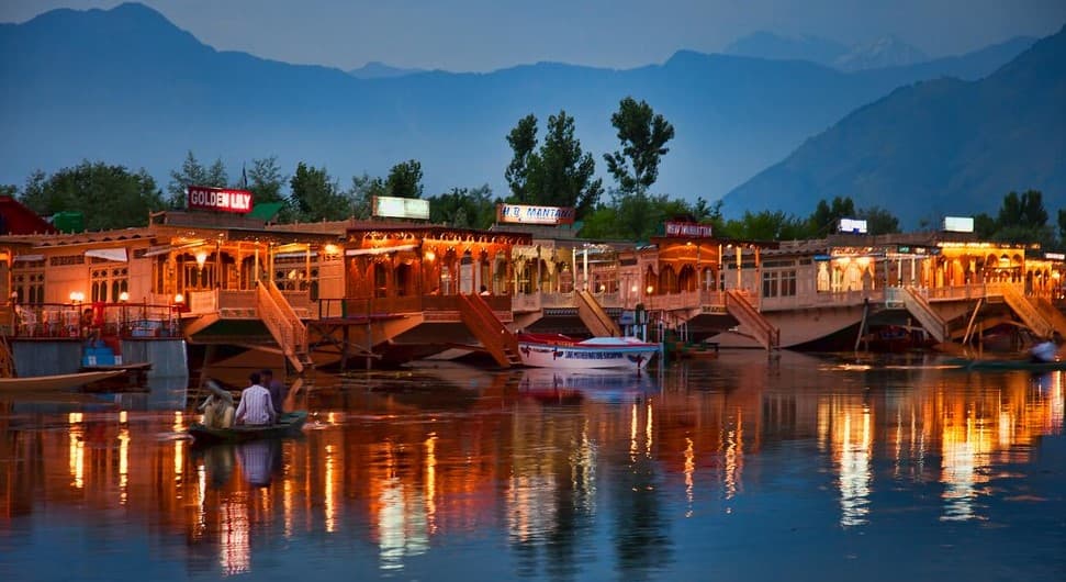 Houseboats on Dal Lake, Srinagar, Kashmir