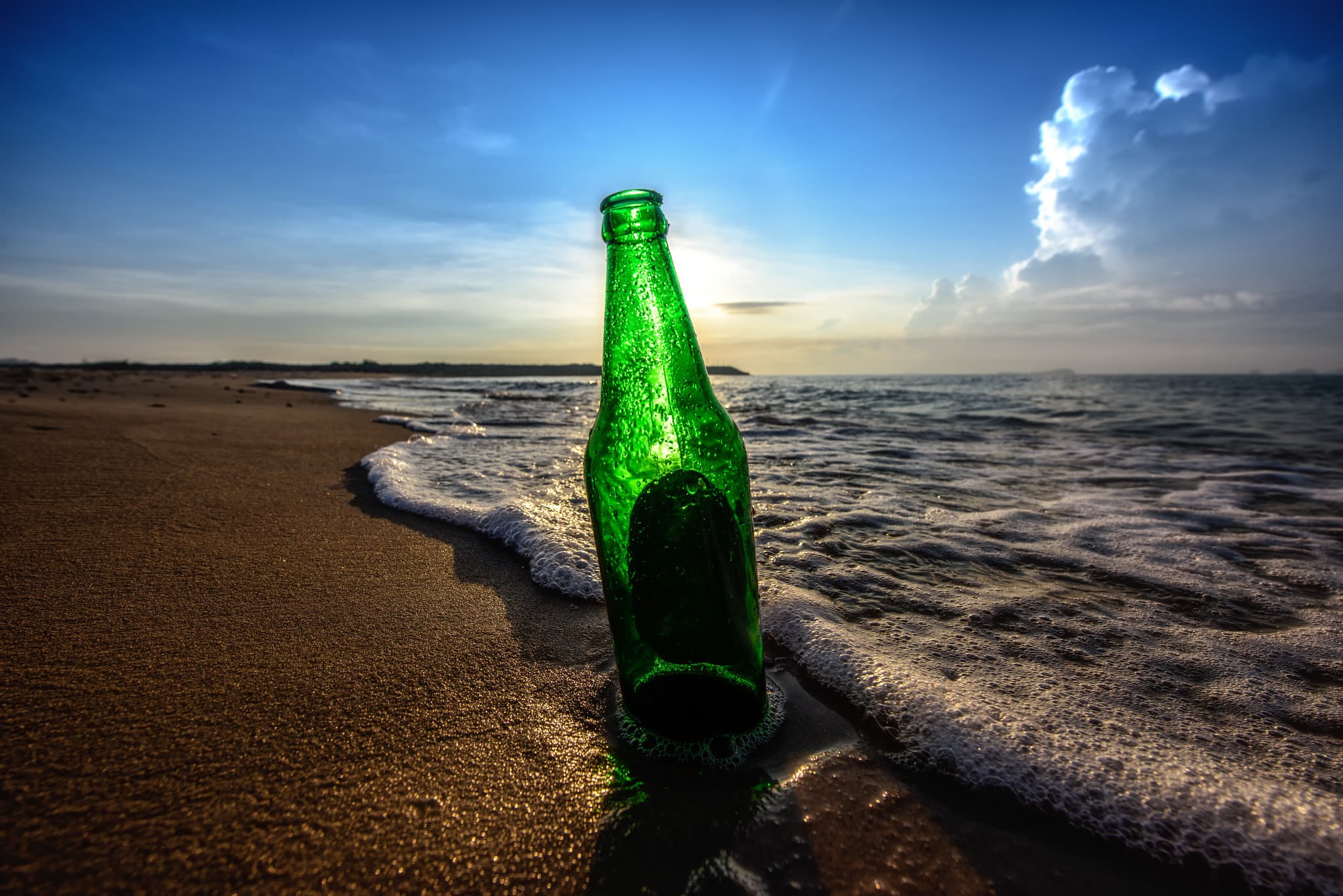 Beer shots in Goa Beach