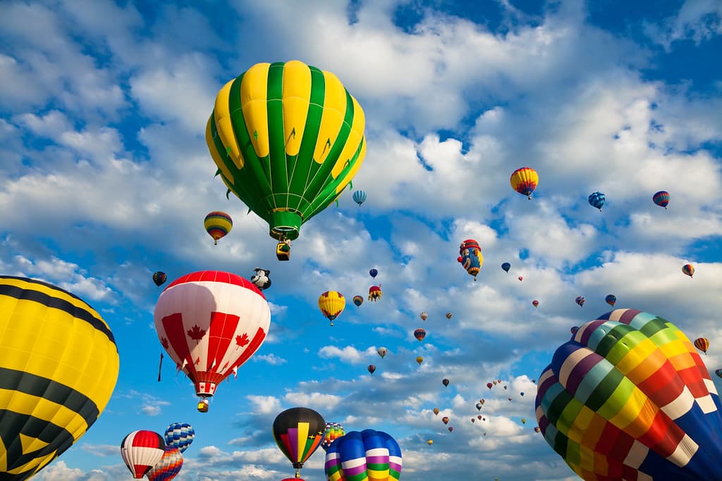 Hot air balloons soaring above the stunning Goan landscape