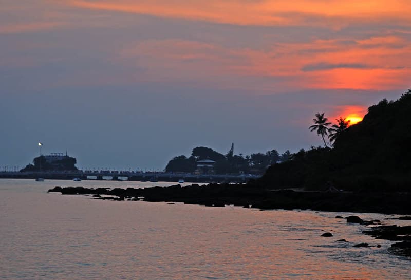 Best sunset view from Goa beach