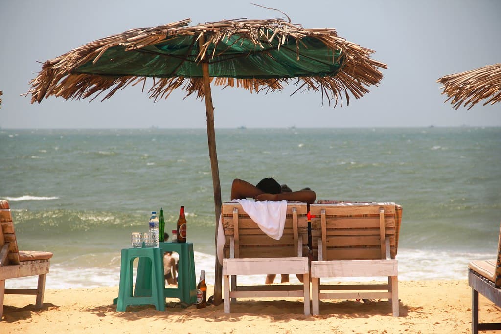 Relaxing spot by the beach in Goa