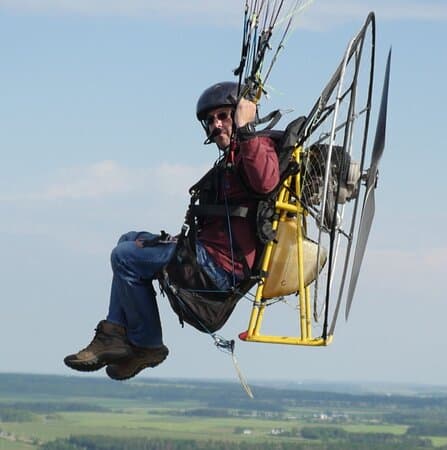 Bangalore city aerial paramotoring