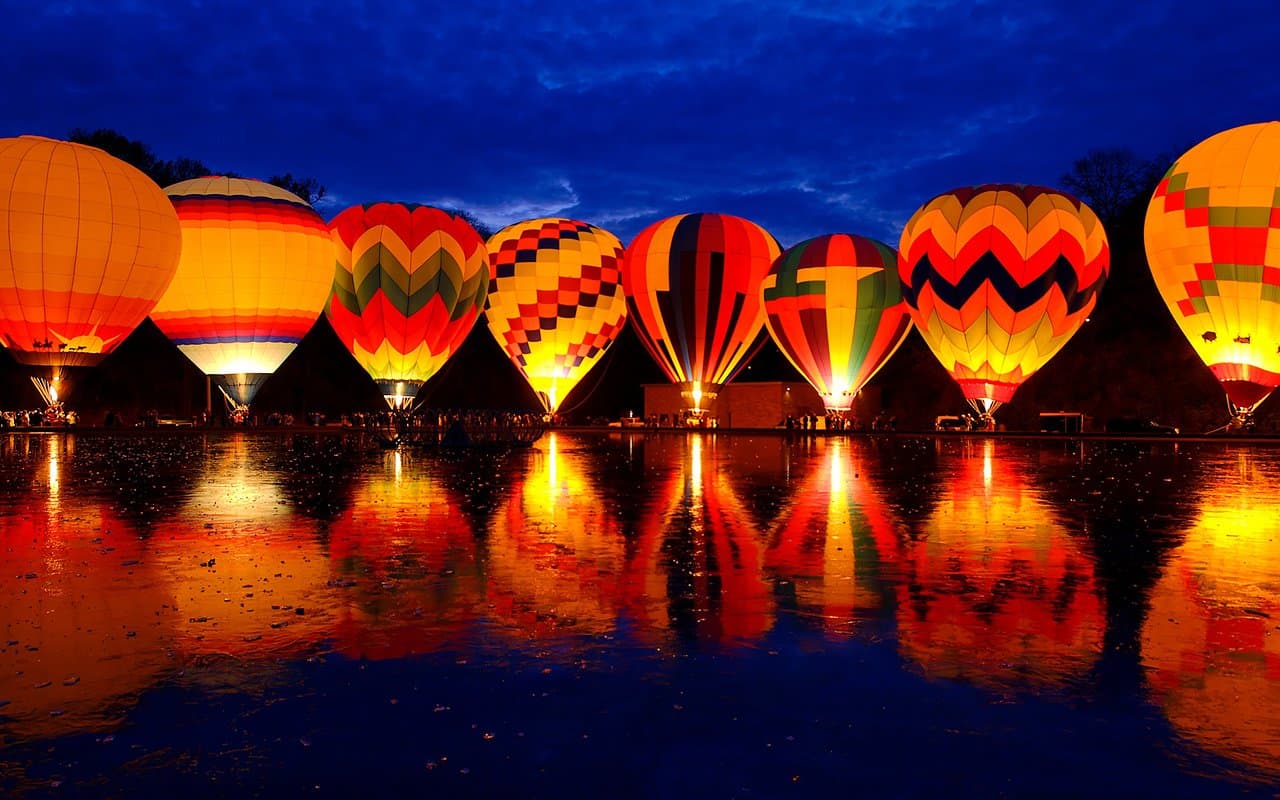 Hot air balloon ride in Jakkur