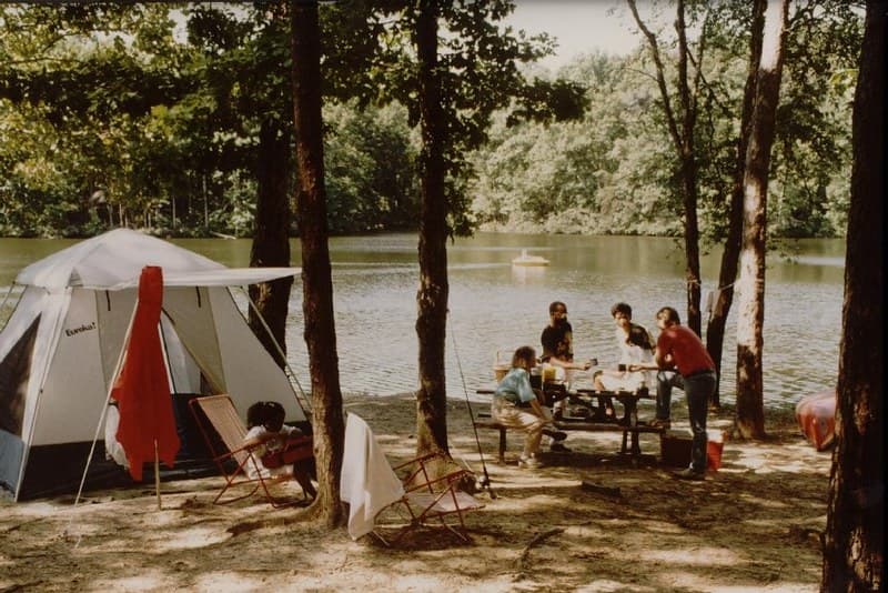 Tents by the Kanva Lake