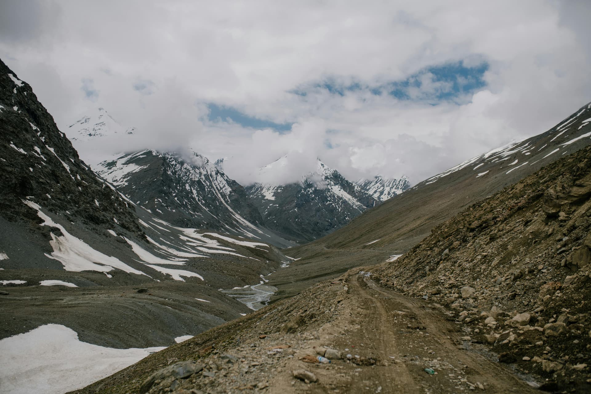 Snow capped mountains of Leh Ladakh