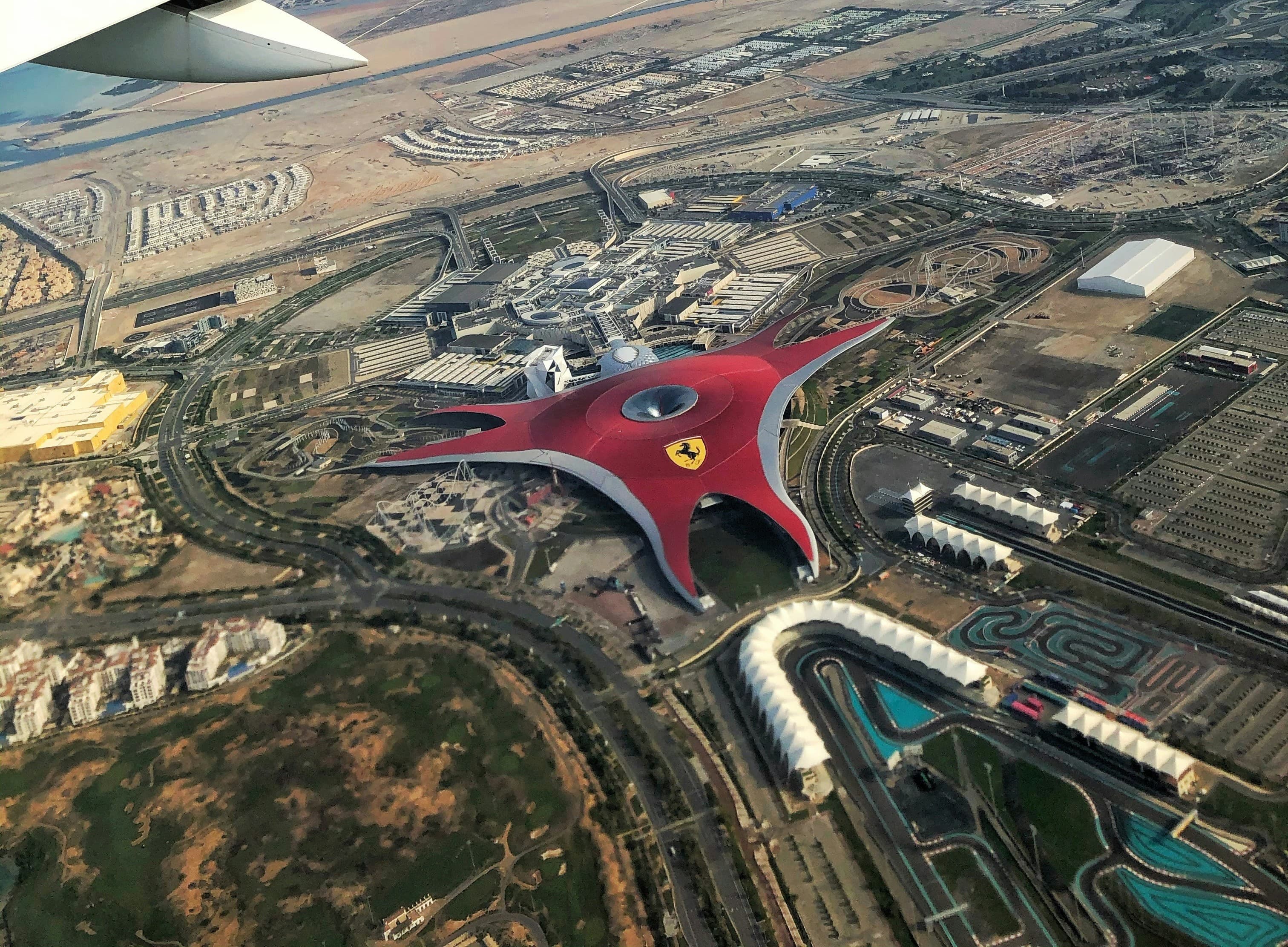 Ferrari world Top view