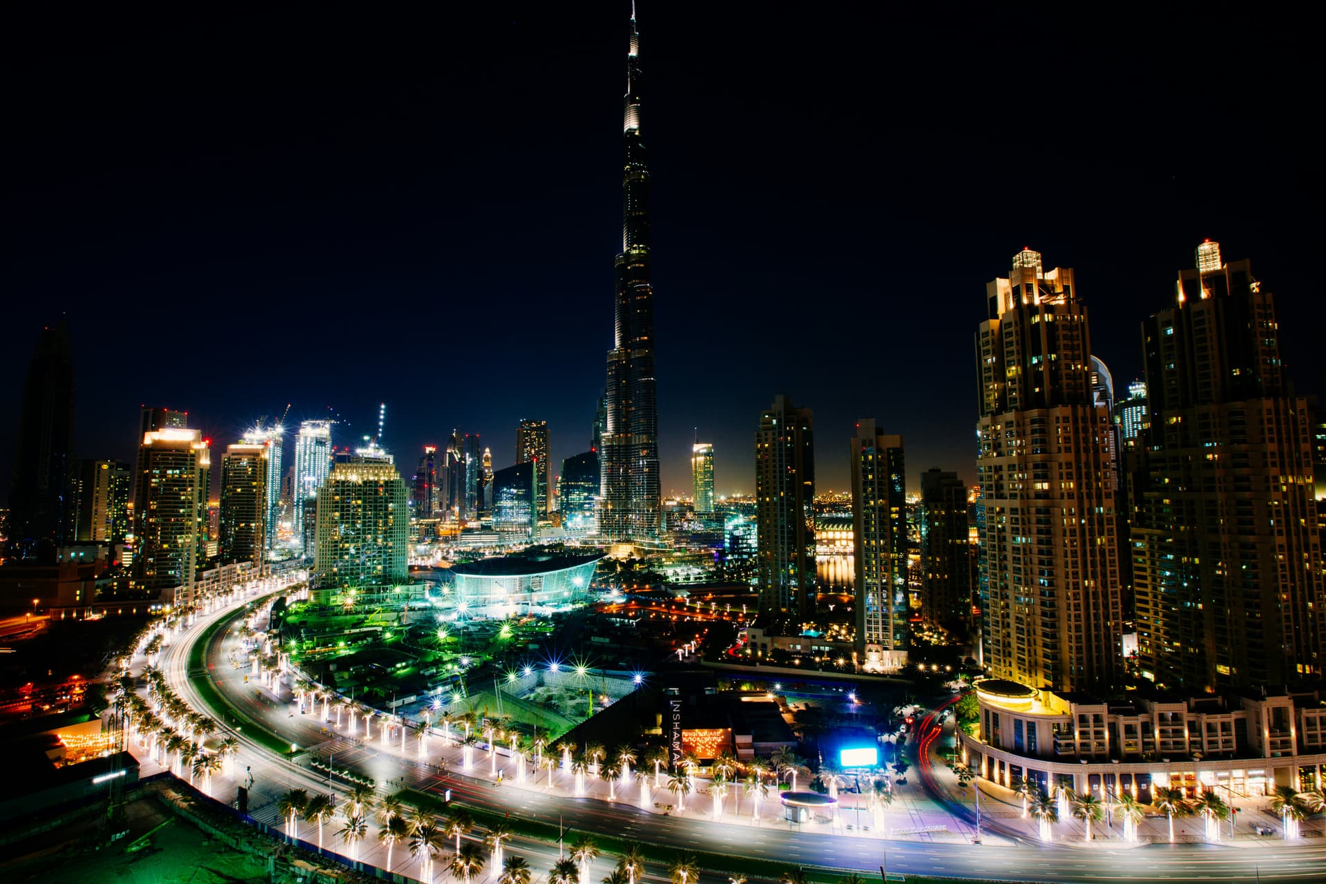 Dubai at night