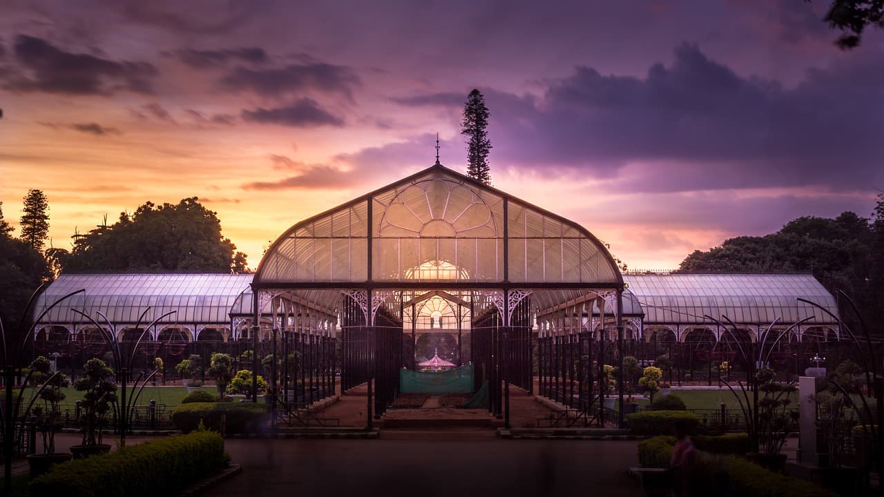 glass house in lalbagh