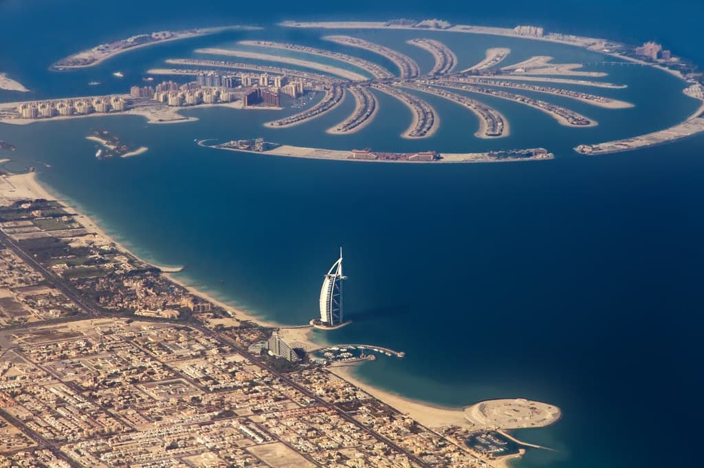 Palm jumeirah top view