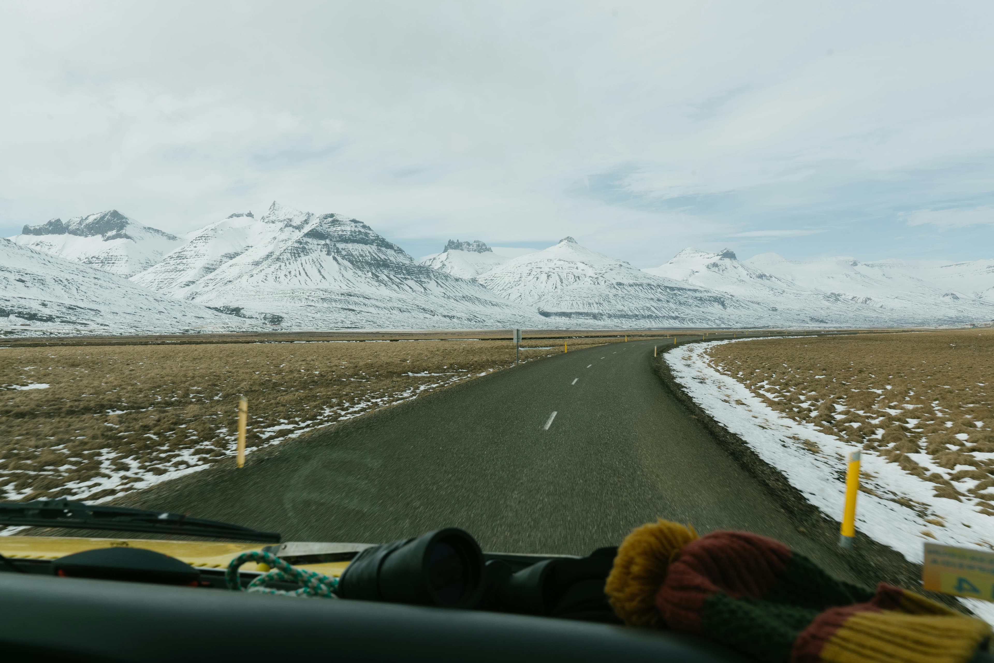 View of Barachala Pass with snow