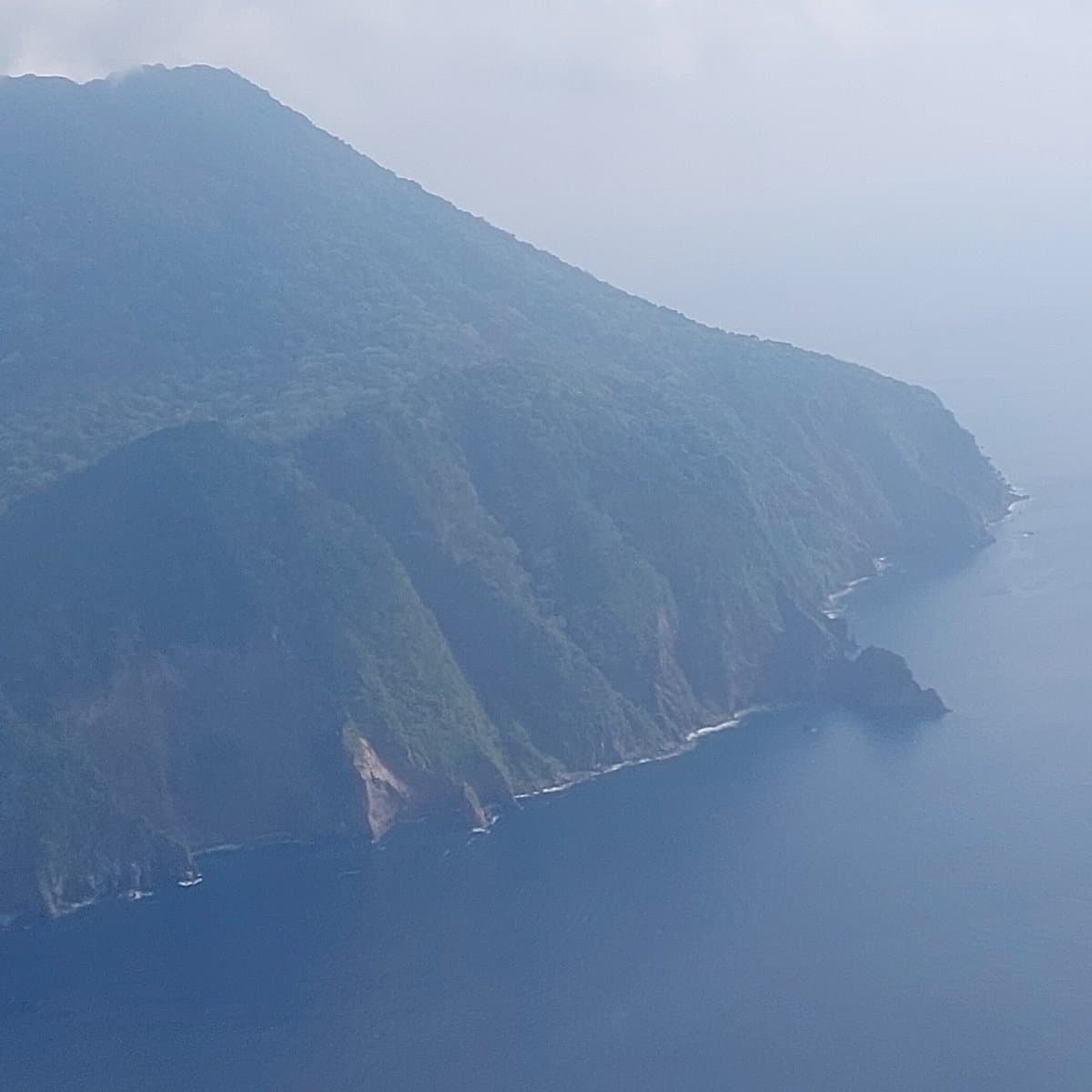 Top view of the volcano in Barren island