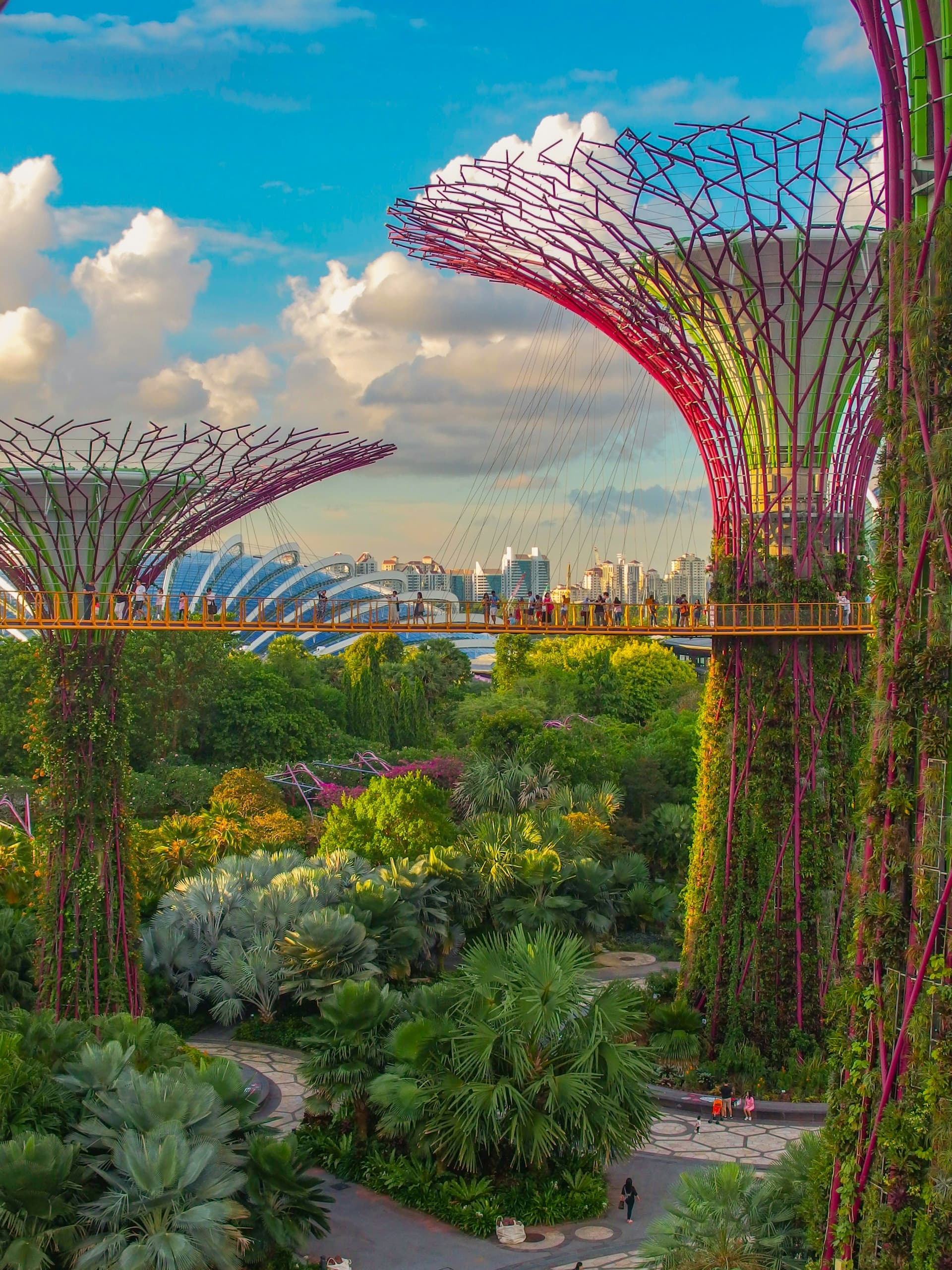 A colorful gardens by the bay