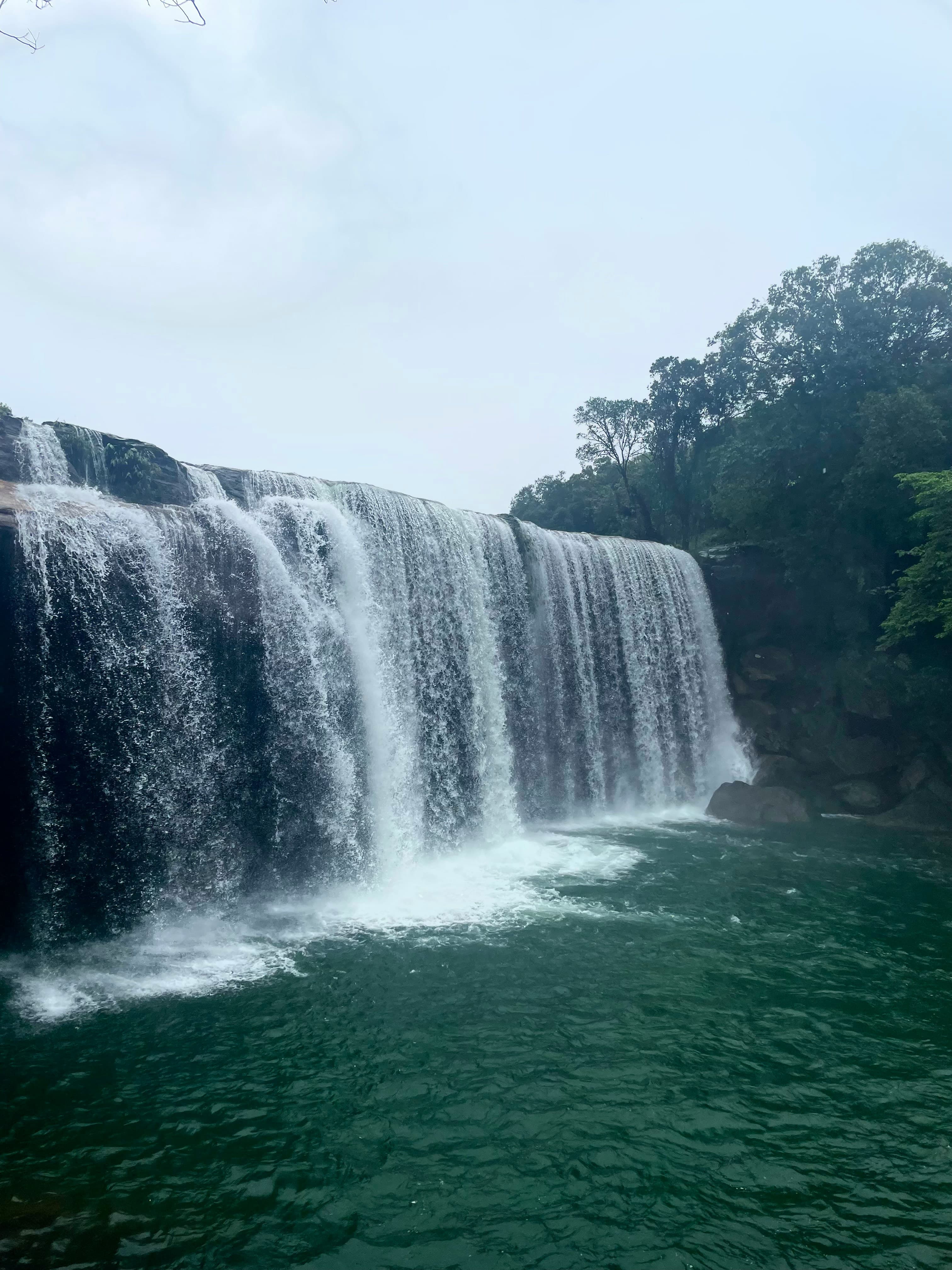 Krang Shuri waterfall in Monsoon