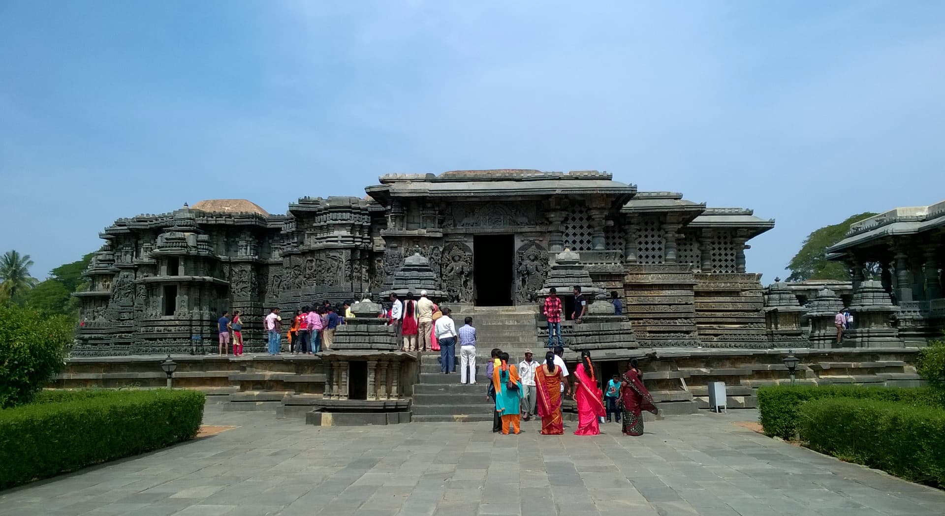 The Hoysaleshwara Temple Courtyard at Halebeedu