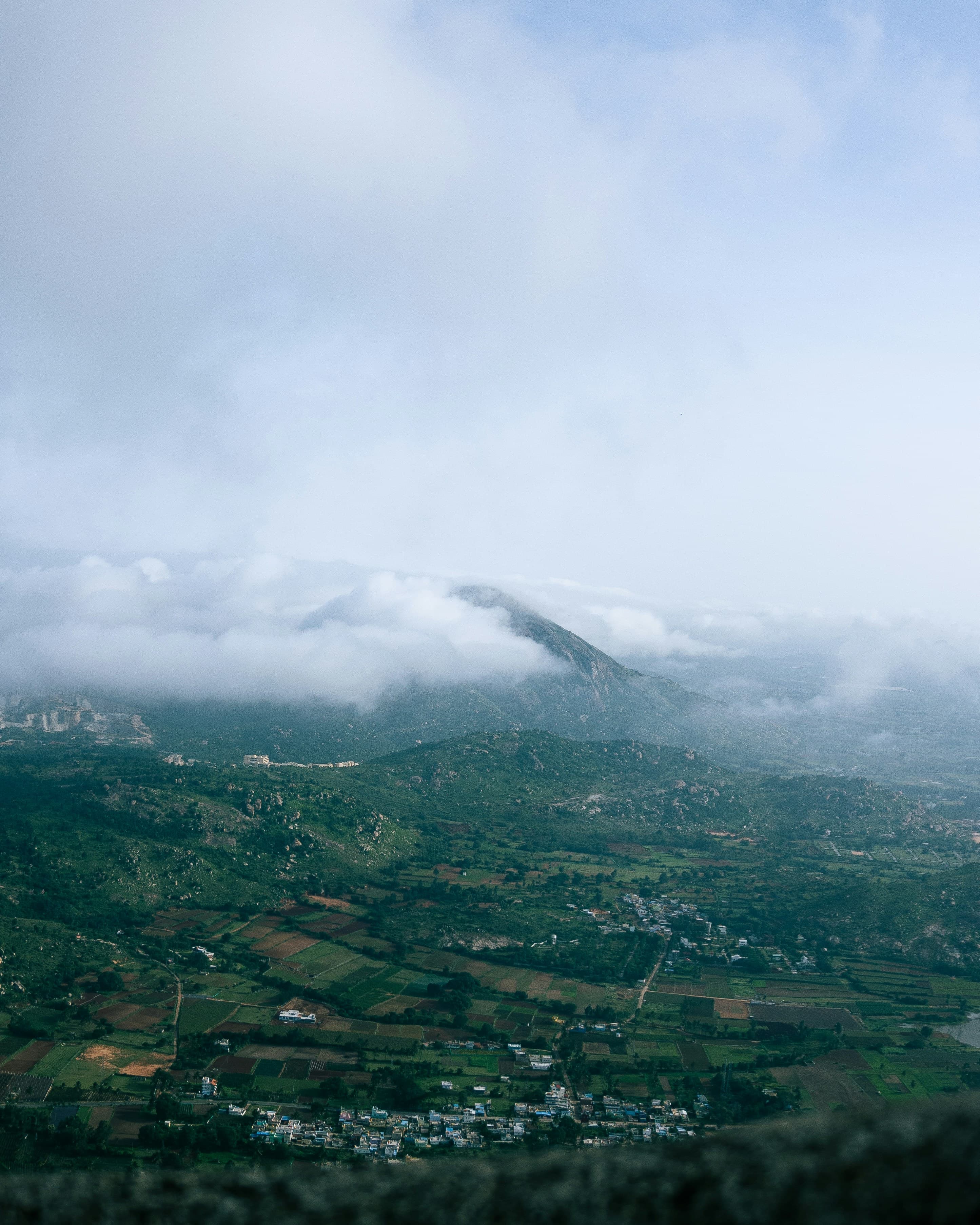 Nandi hills filled with mist