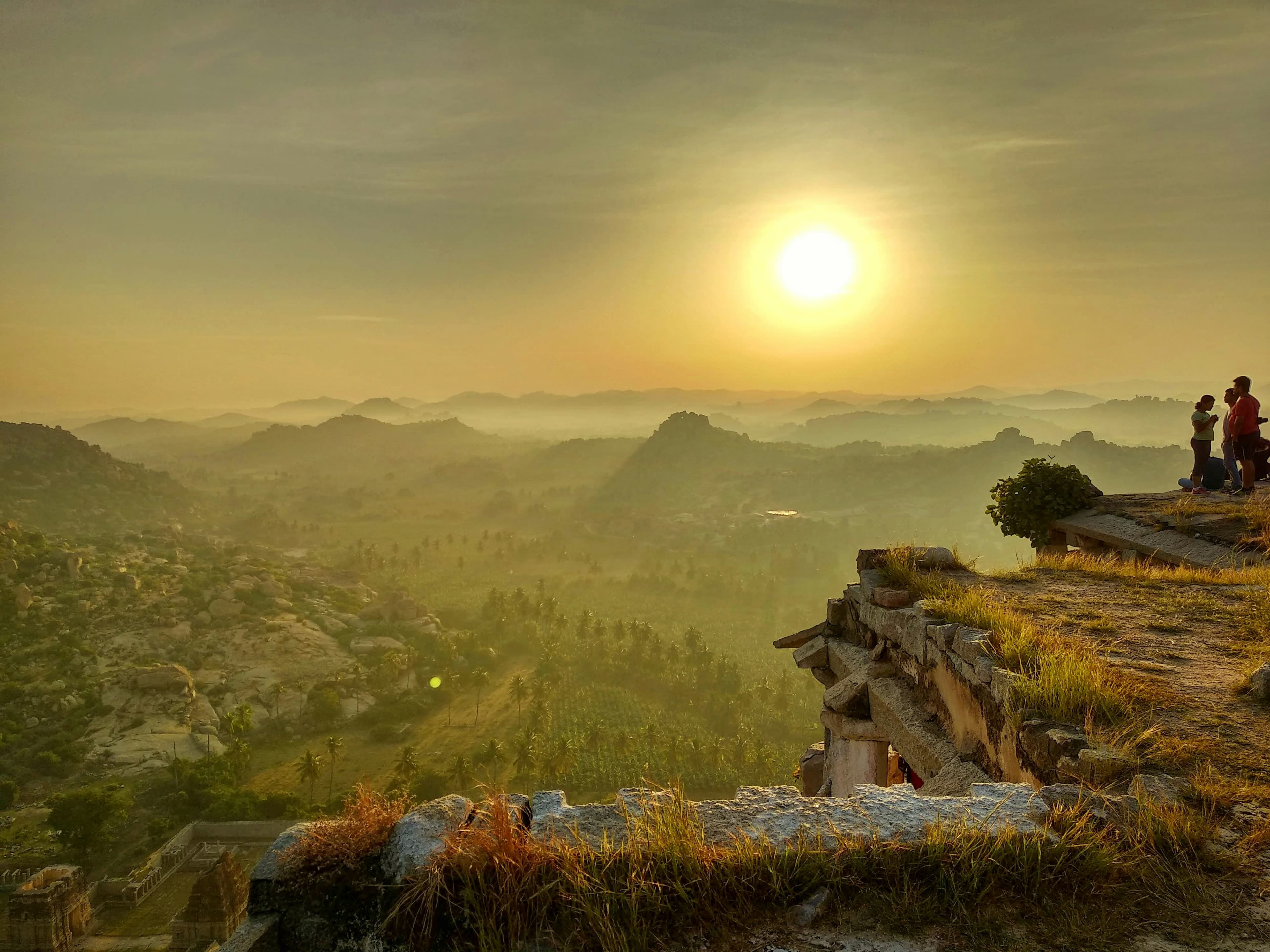 View of sunrise from Matanga Hill
