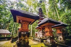 Historic temple in Sacred Monkey Forest