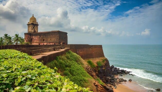 Beach view of Aguada Fort