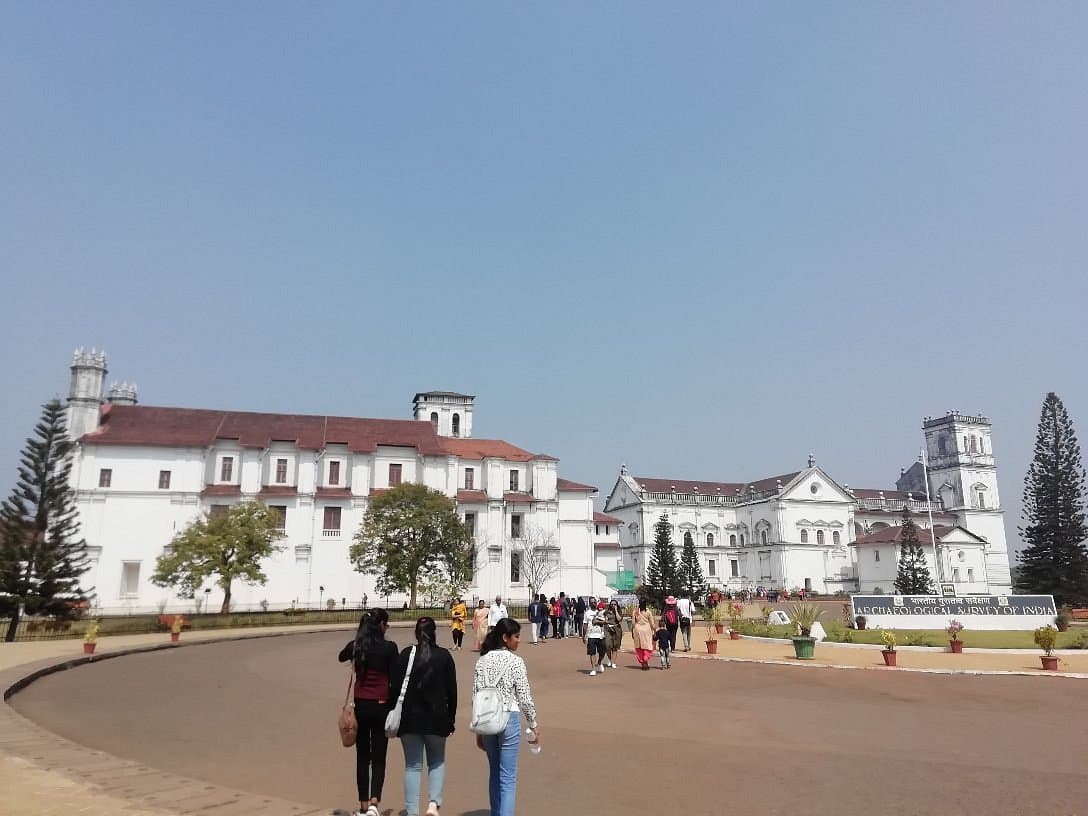 People walking in Church of St. Francis of Assisi