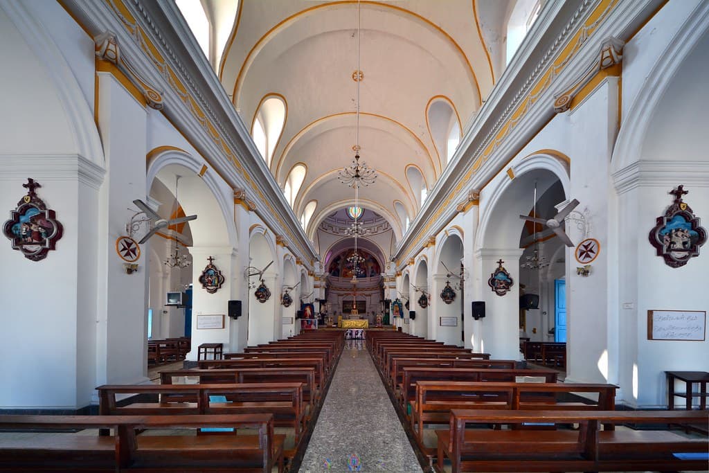Inside view of Immaculate Conception Church