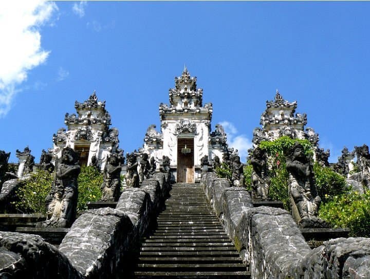 Staircase leading to Penataran Agung Lempuyang Temple