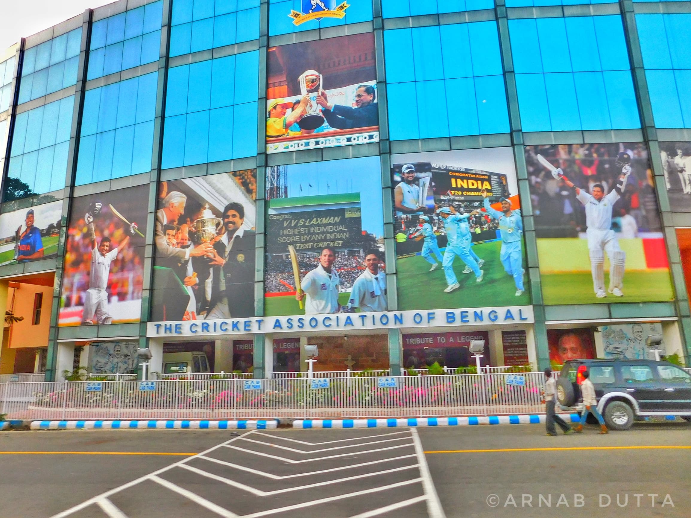 Exterior view of Eden Gardens cricket stadium