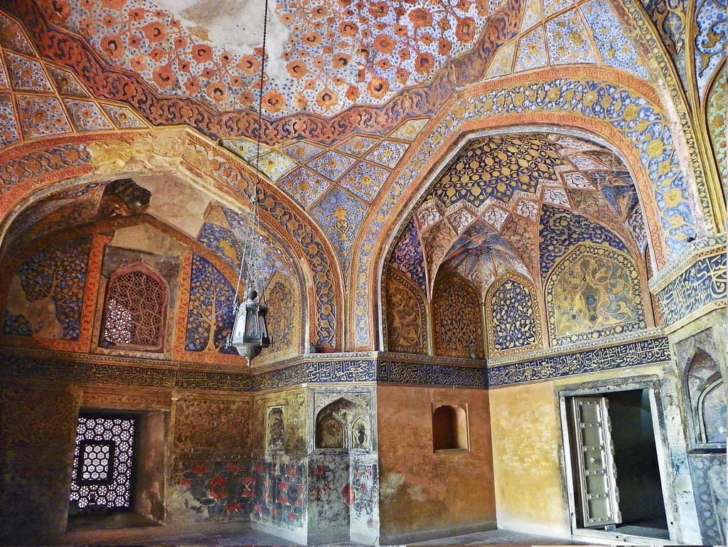Interirors of Akbar's Tomb