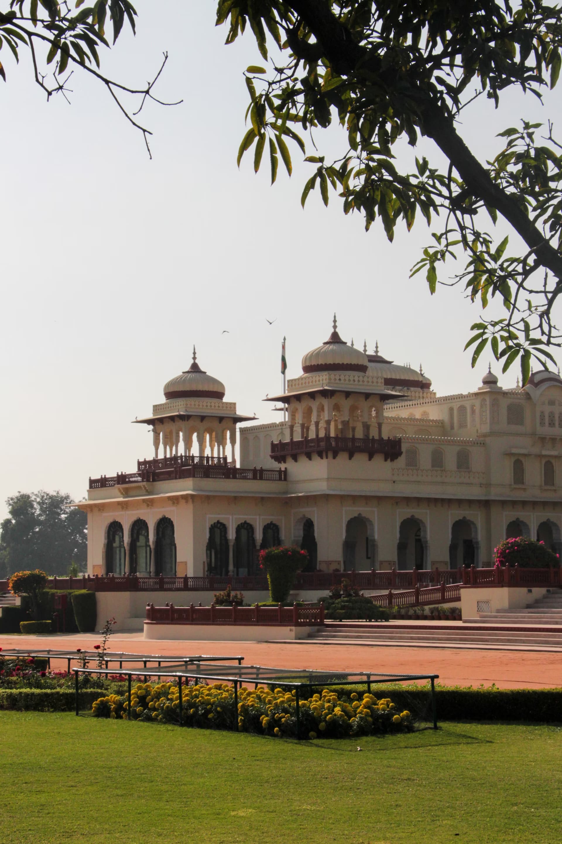 Historical pavilion in Rambagh Gardens