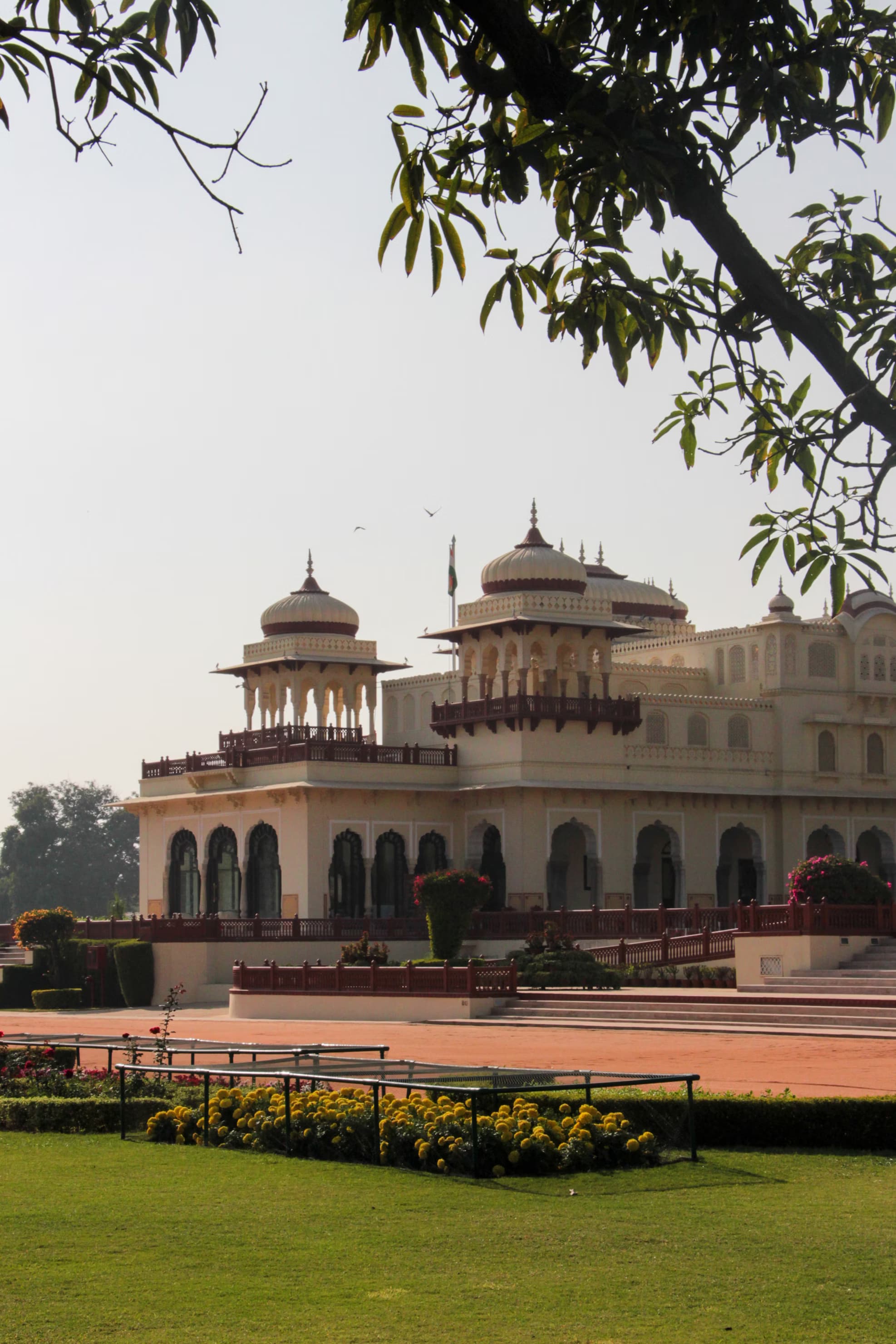 Historical pavilion in Rambagh Gardens