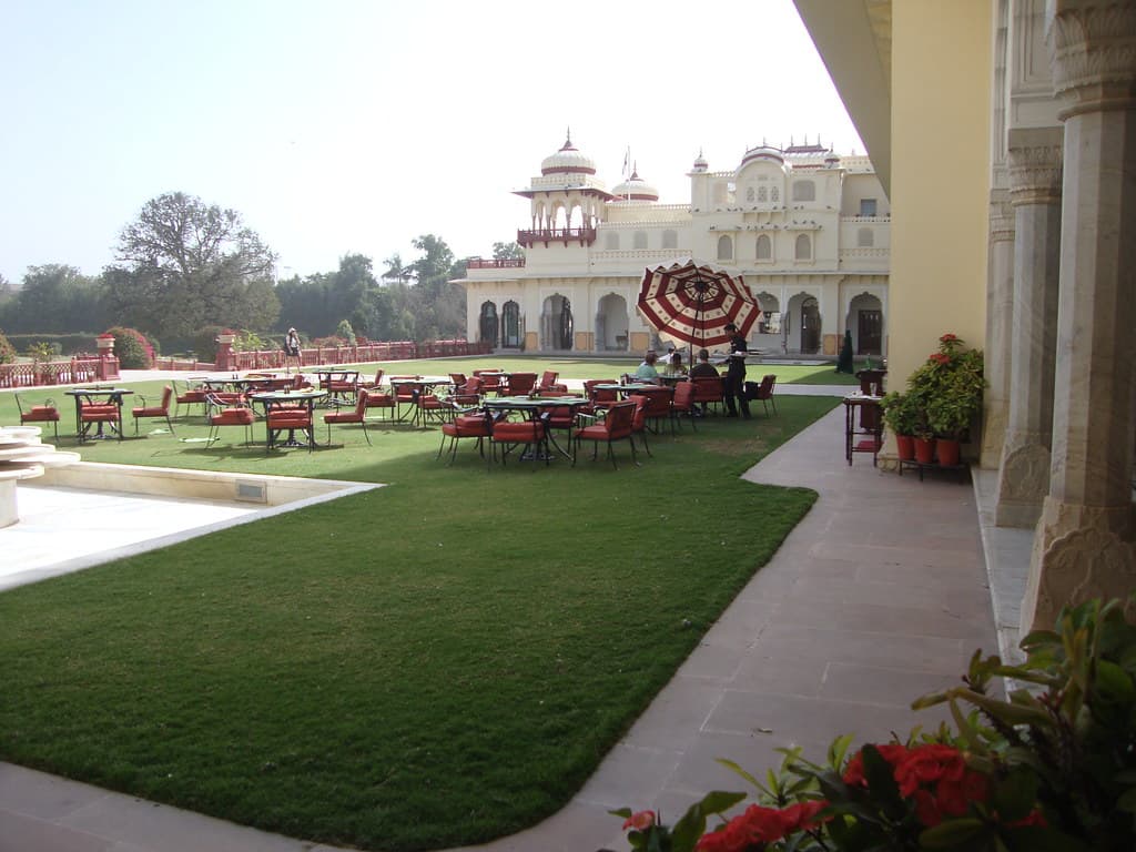 Pathway through Rambagh Gardens