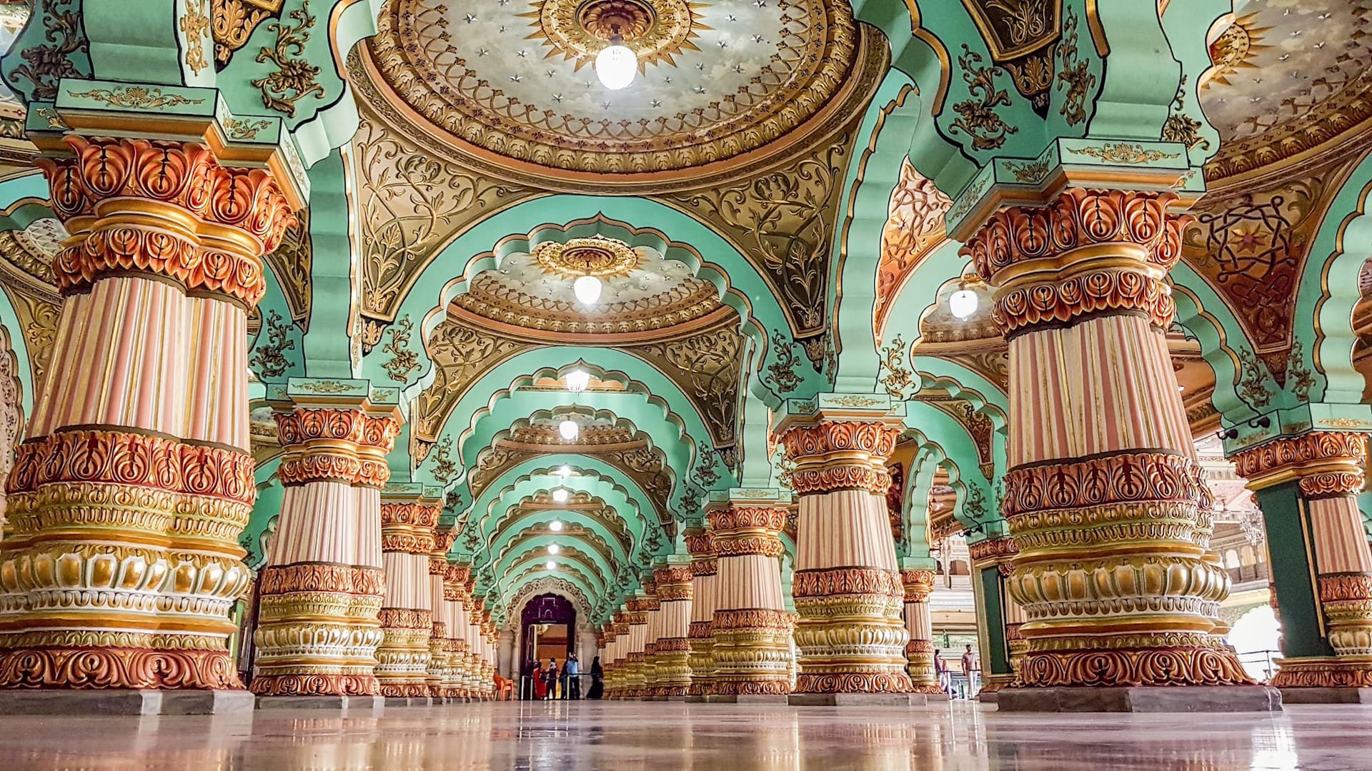 Interior view of Mysore Palace
