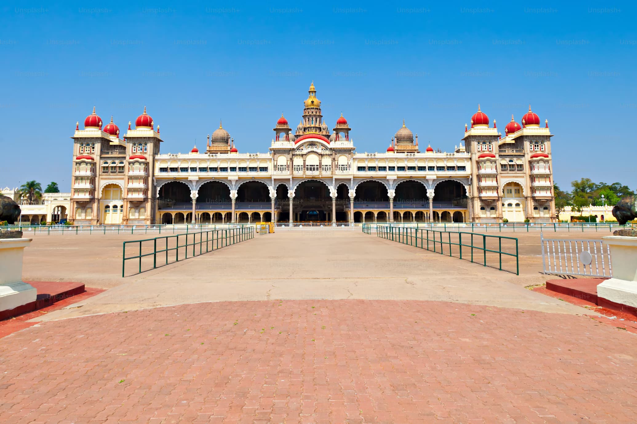 Front view of Mysore Palace