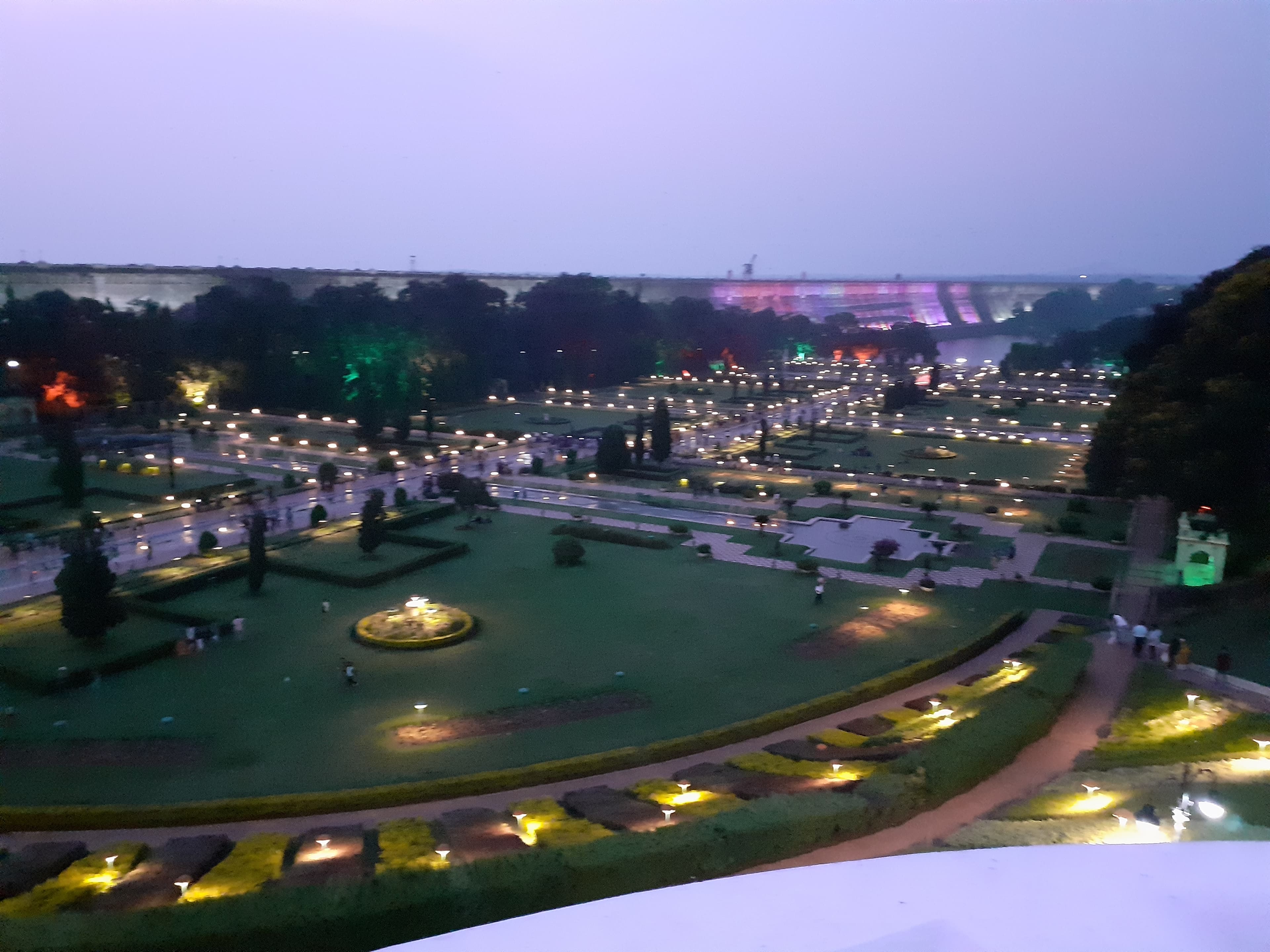 An evening at the Brindavan Gardens