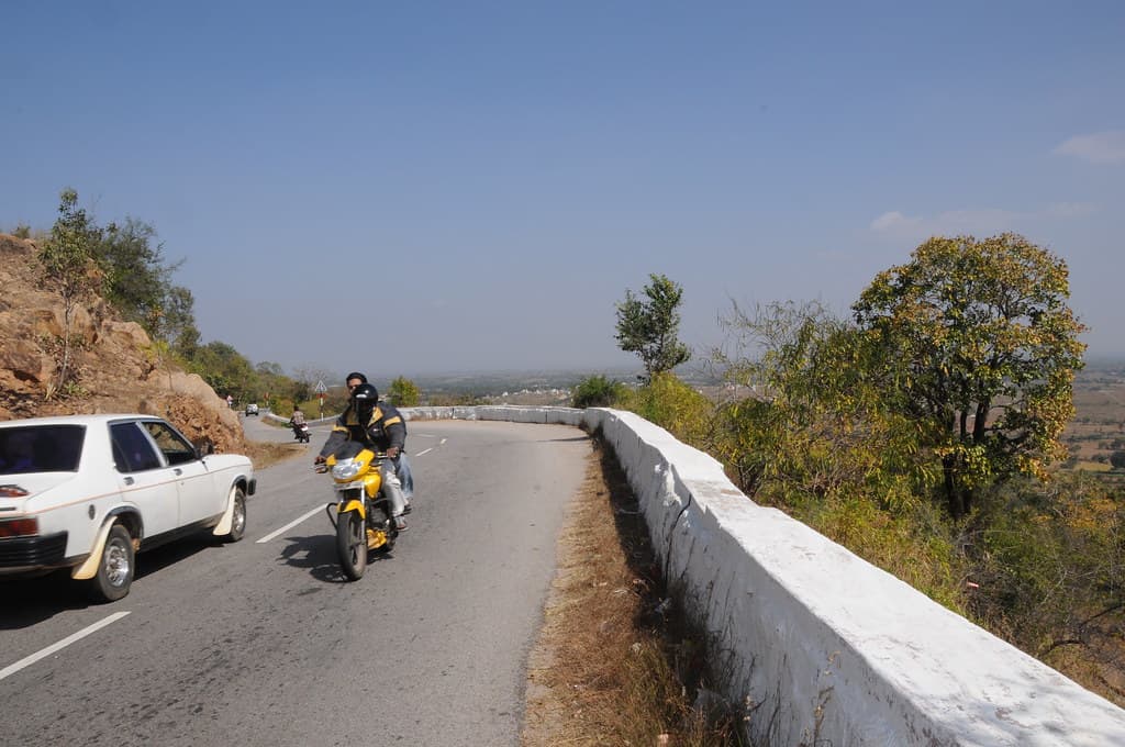 A visitor on his way to Chamundi Peak