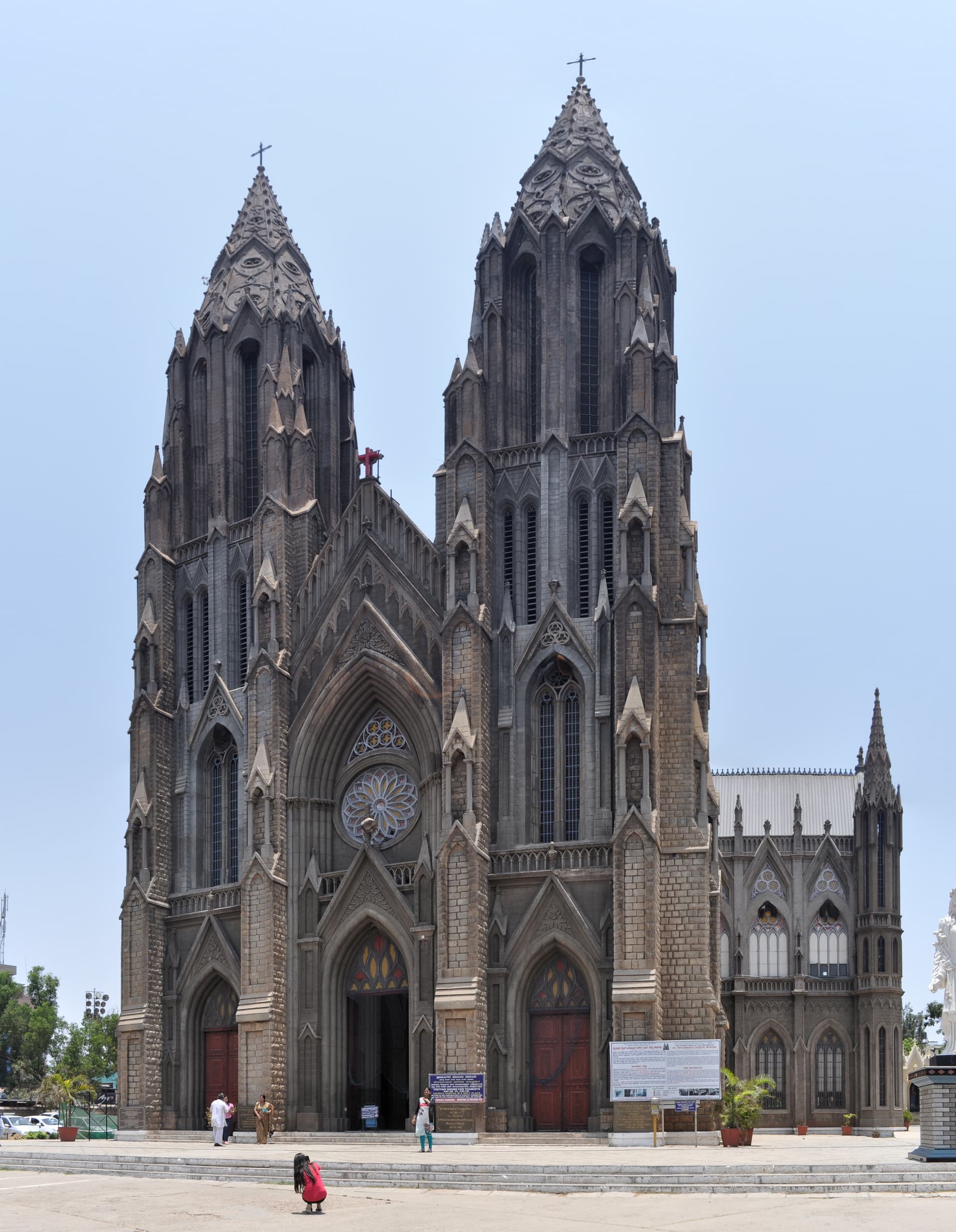 Gothic arches of St. Philomena's Church