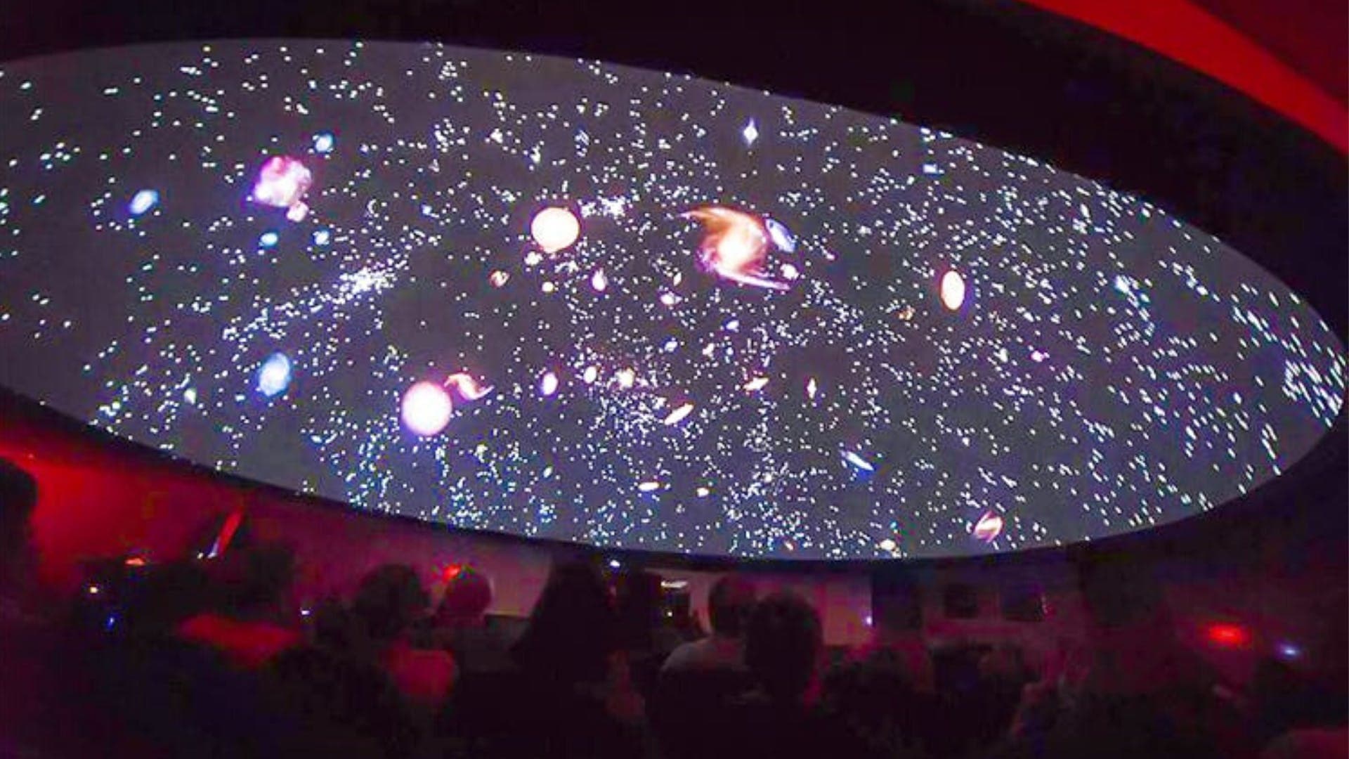 Inside view of BM Birla Planetarium